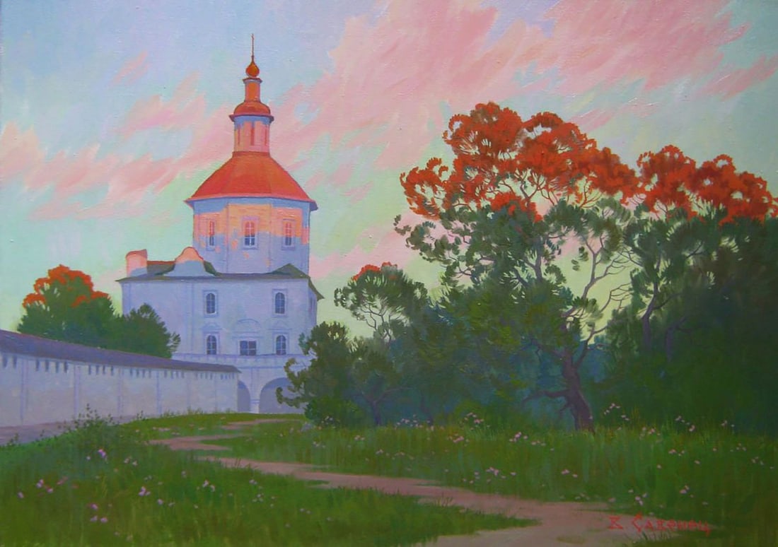 Oil painting Evening melody of bells Valery Savenets (1 of 6)