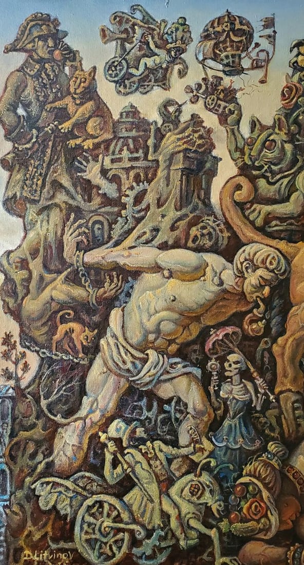 Oil painting Ancient Sea Visions Daniil Litvinov - 8