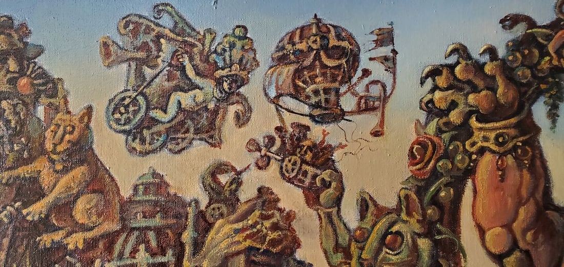 Oil painting Ancient Sea Visions Daniil Litvinov - 9