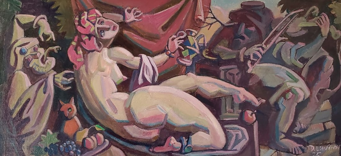 Oil painting Susanna and the elders Daniil Litvinov (1 of 6)