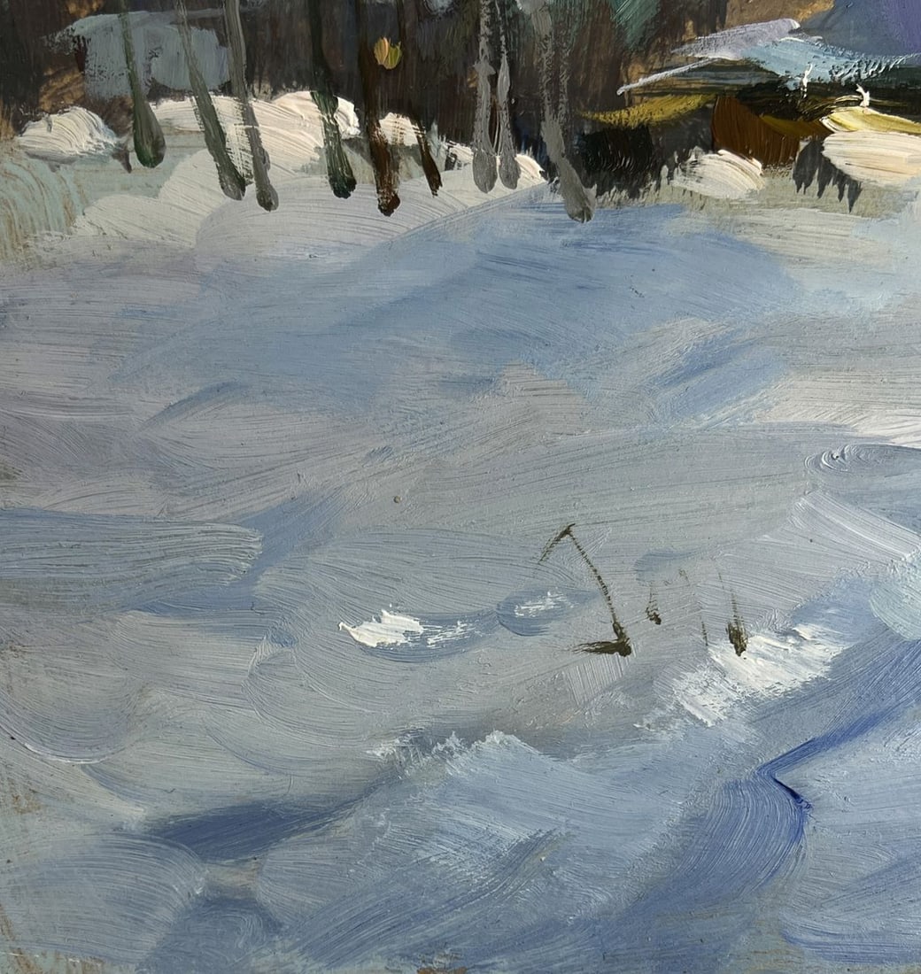 Oil painting View of the monastery in the evening Yuriy Suprunchuk - 7