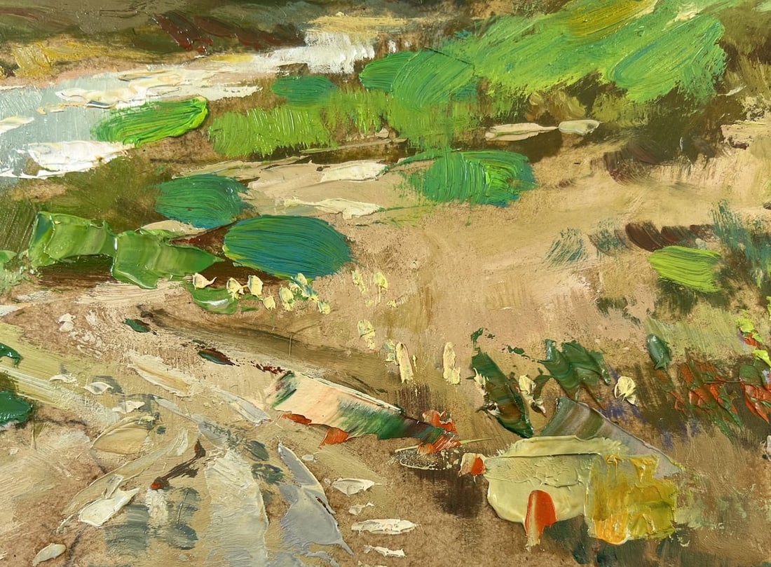 Oil painting Church over the river Yuriy Suprunchuk - 8