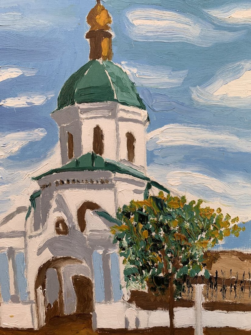 Oil painting City Church Oleksandr Gukalov - 11