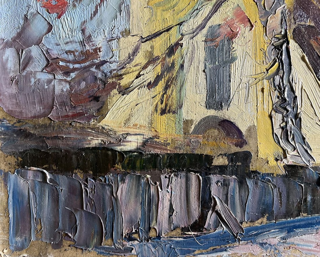 Oil painting Golden Church in the City Boris Serdyuk - 6