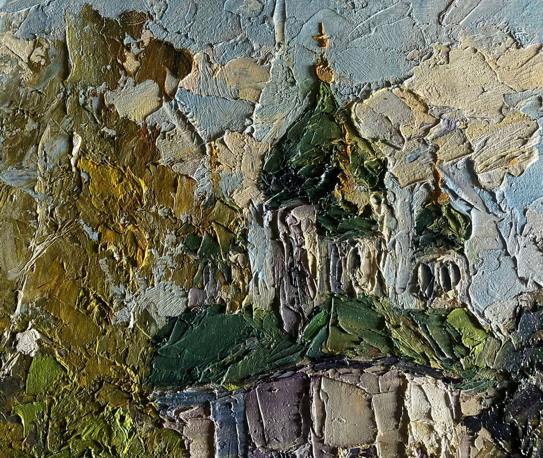 Oil painting Morning near the temple Boris Serdyuk - 4