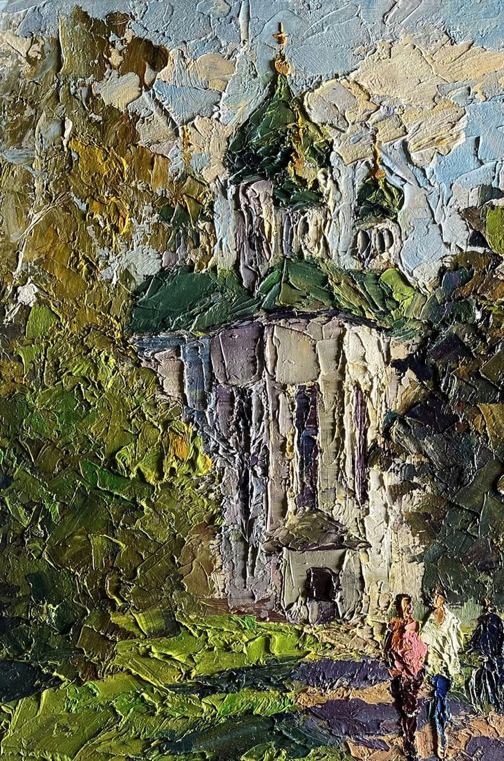 Oil painting Morning near the temple Boris Serdyuk - 8
