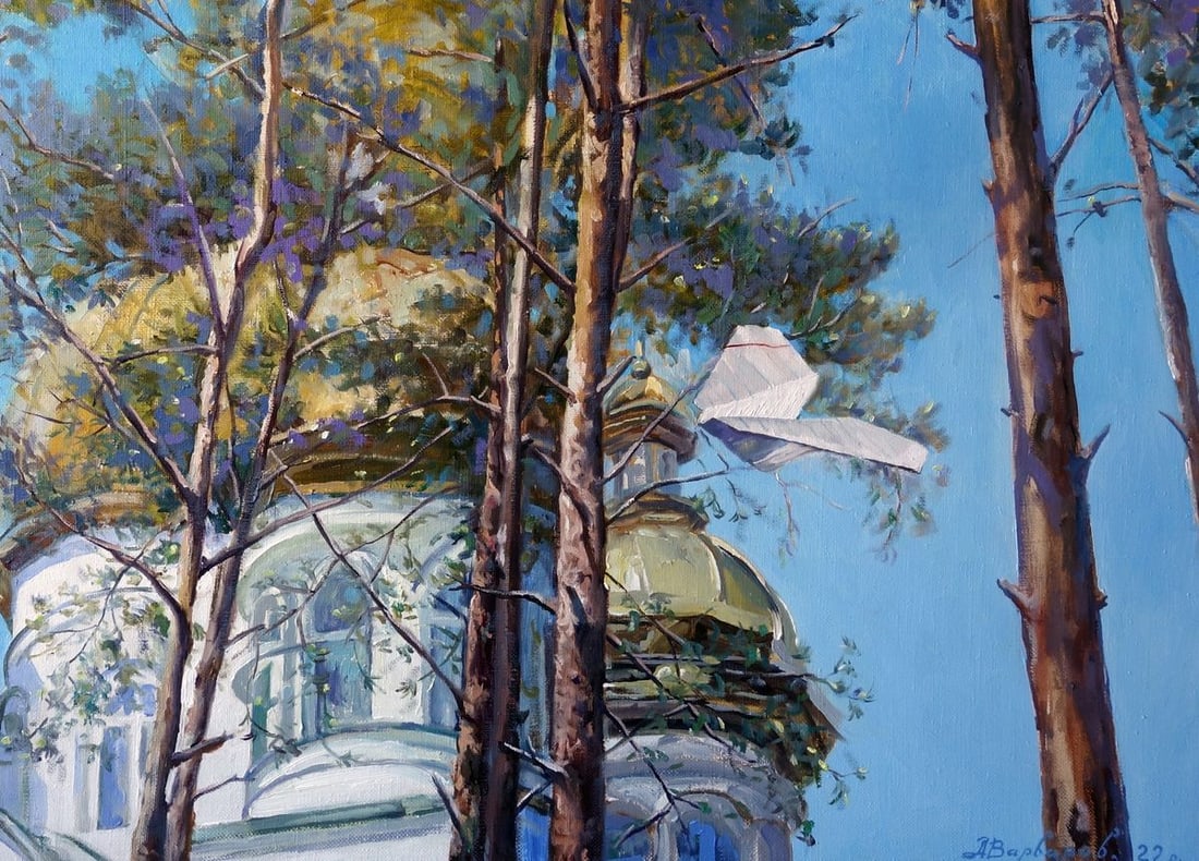 Oil painting Good news Varvarov Anatoly Viktorovich - 7