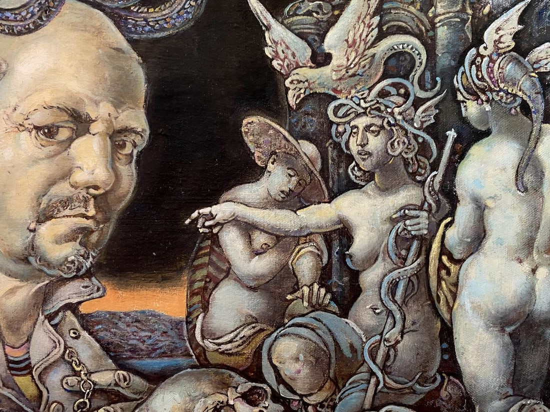 Oil painting Self-portrait Litvinov Oleg Arkad'yevich - 10