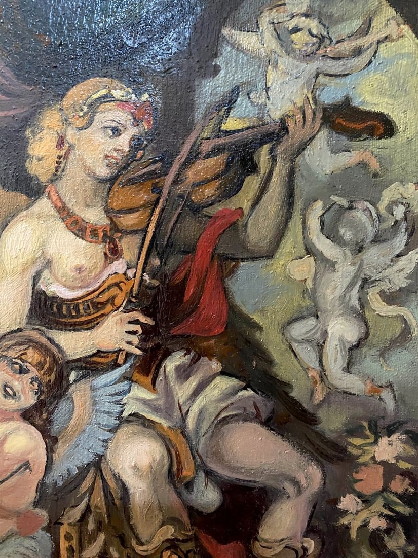 Oil painting Violin playing Litvinov Oleg Arkad'yevich - 5