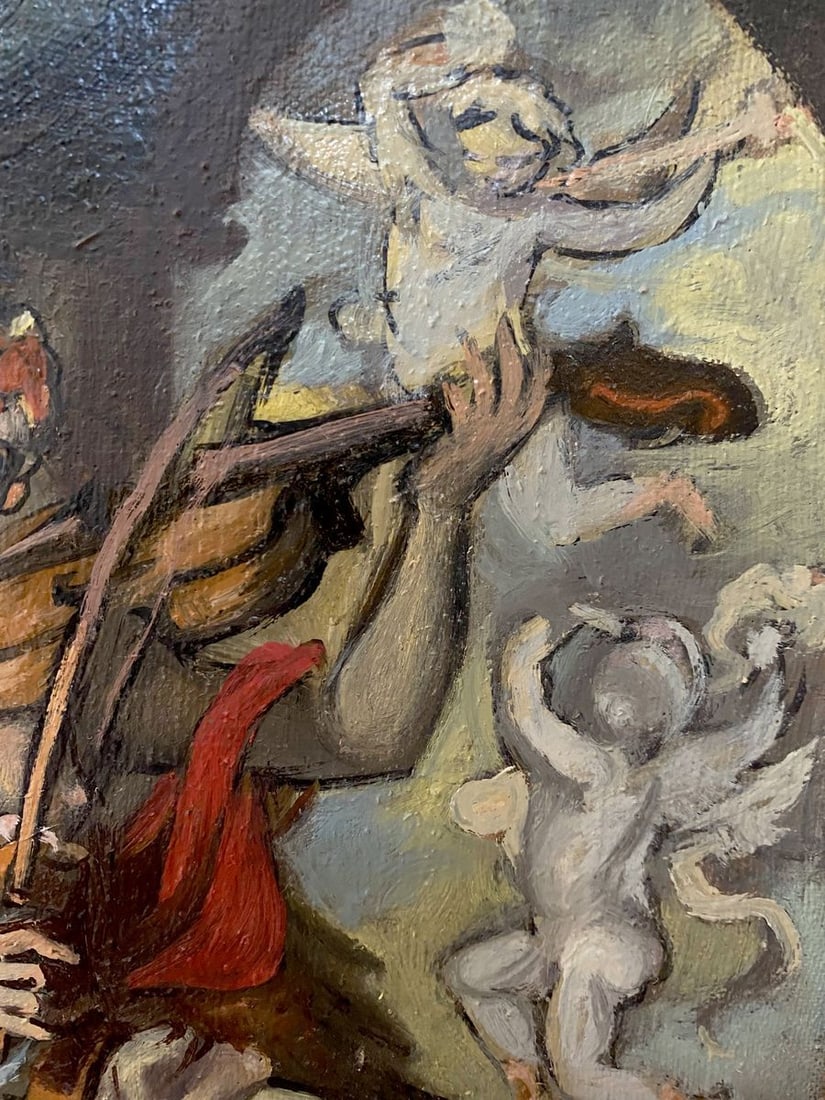 Oil painting Violin playing Litvinov Oleg Arkad'yevich - 7