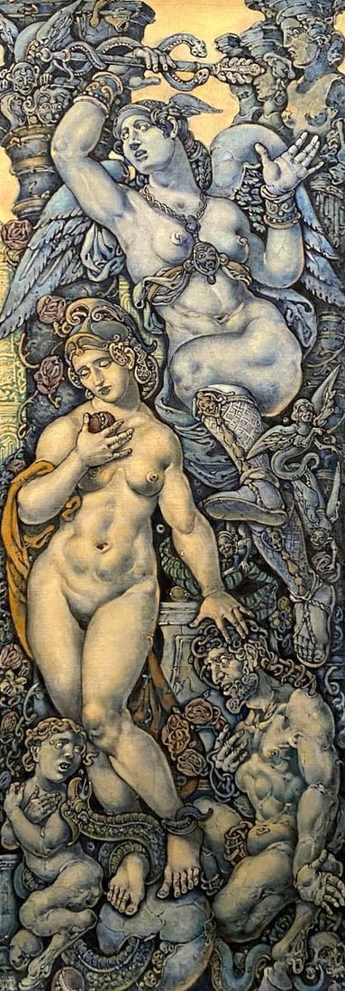 Oil painting Orpheus and Eurydice Litvinov Oleg Arkad'yevich: Title: Oil painting Orpheus and Eurydice Litvinov Oleg Arkad'yevich Description: No.Litv 550 *** ABOUT THIS PAINTING *** * TITLE: "Orpheus and Eurydice" - left part * ARTISTS: Litvinov Oleg Arkad'yevi