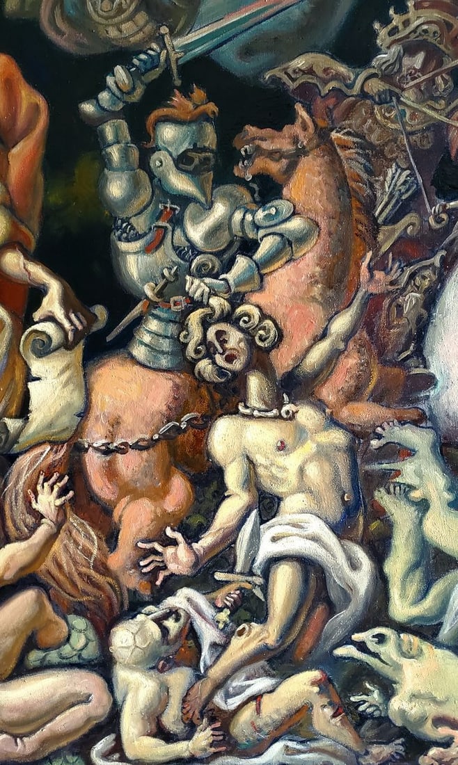 Oil painting Visions of John the Evangelist Litvinov Daniil Olegovich - 8