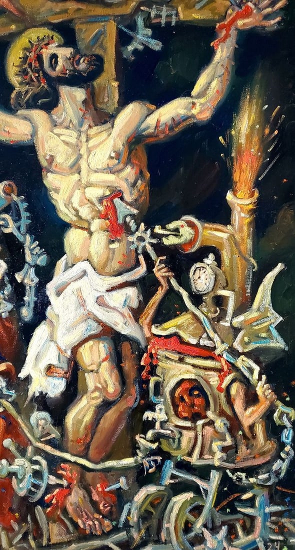 Oil painting Calvary Daniil Litvinov - 9