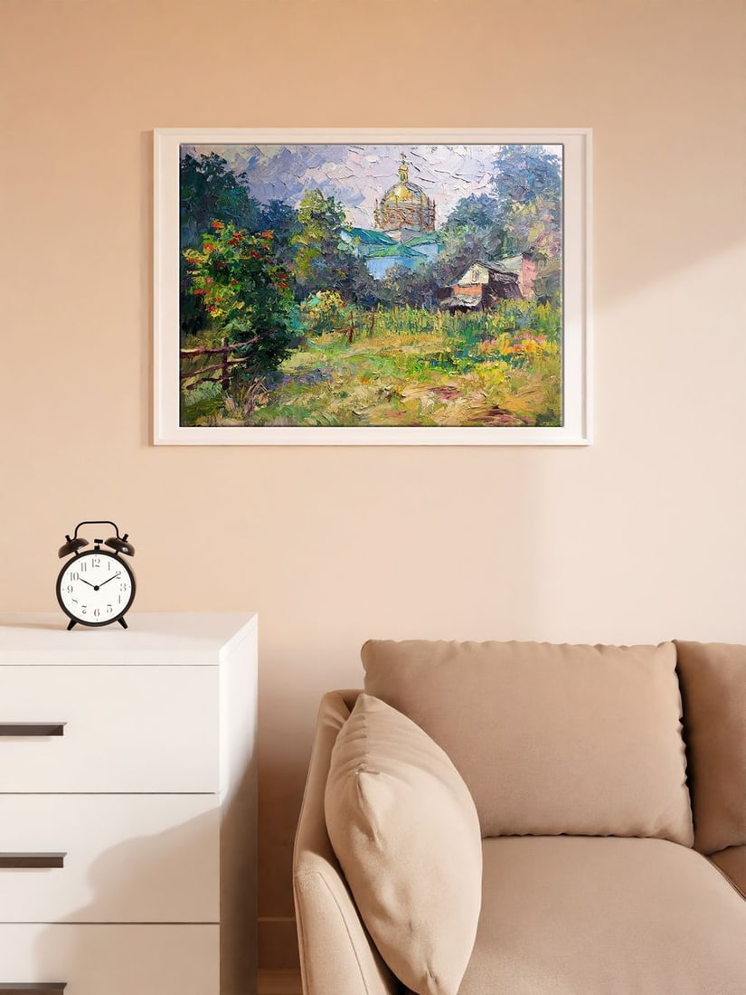 Oil painting Renovation of the temple Serdyuk Boris Petrovich - 2