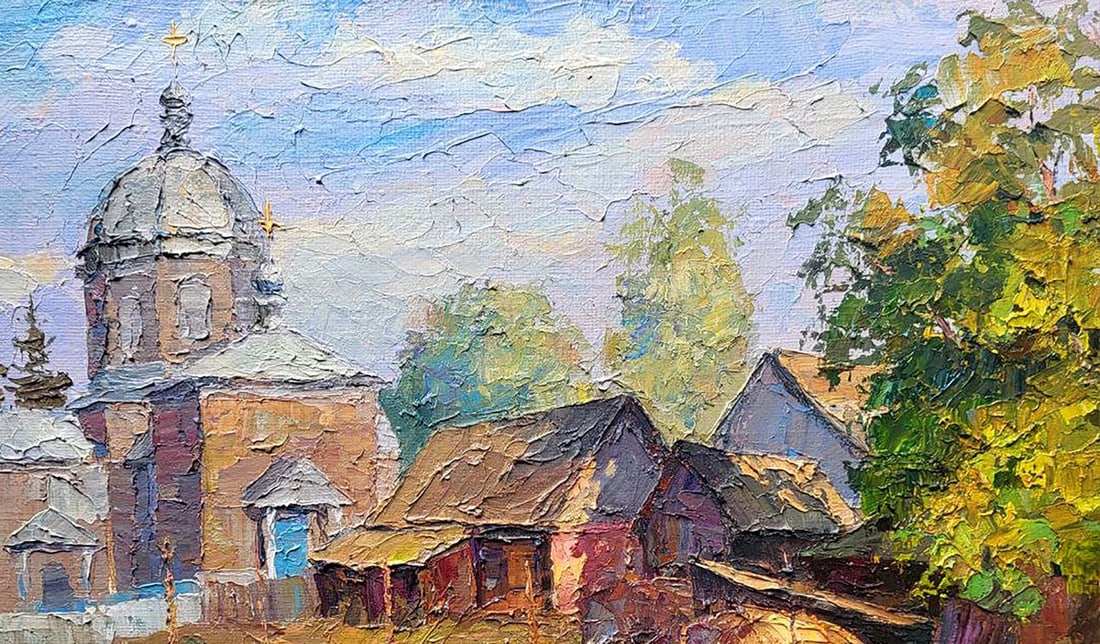 Oil painting Church yard Serdyuk Boris Petrovich - 5