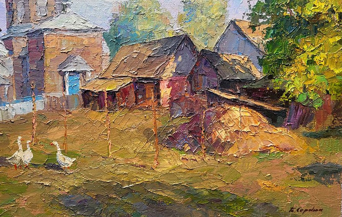 Oil painting Church yard Serdyuk Boris Petrovich - 7