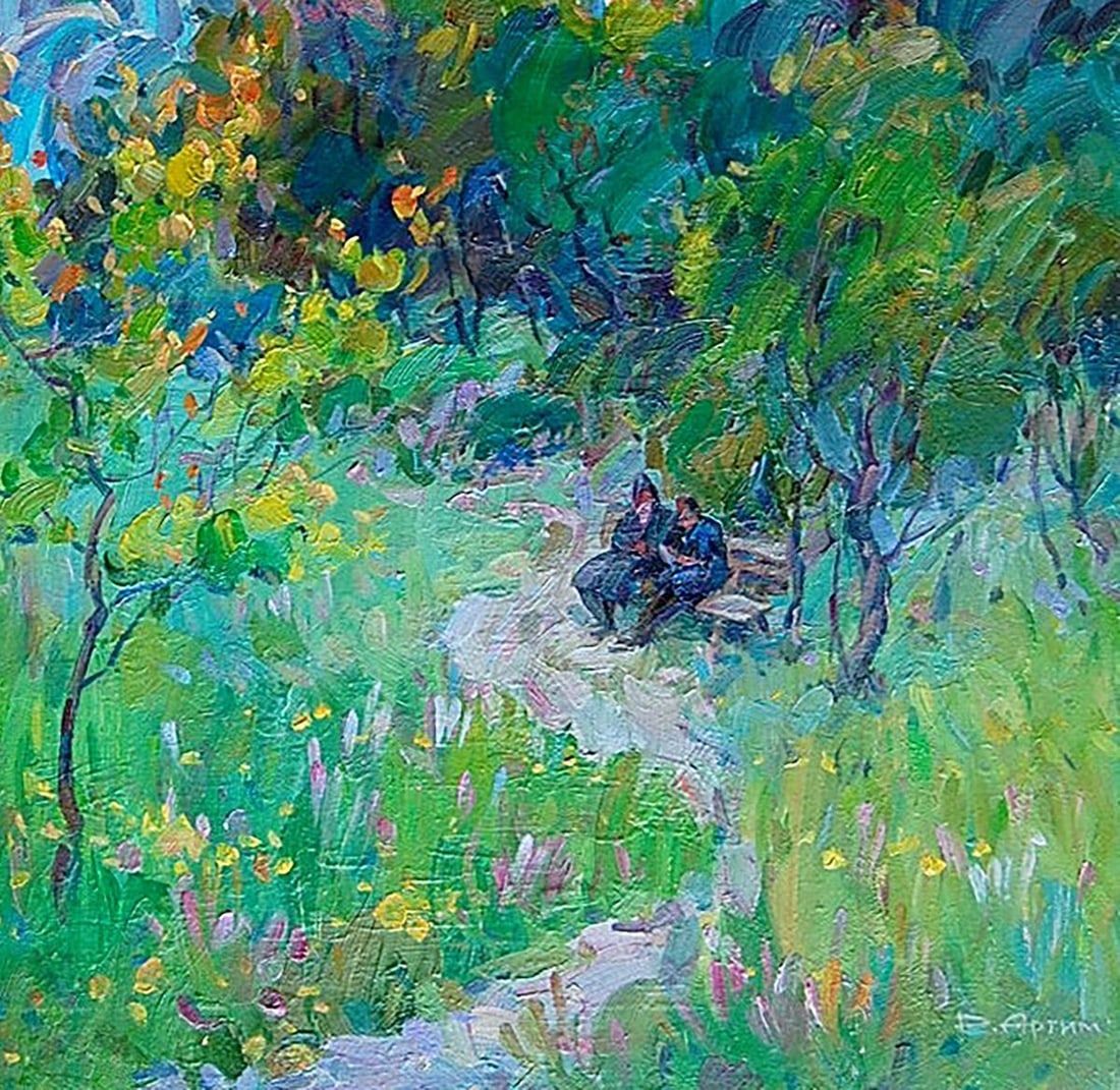 Oil painting Morning chime Kotmin Dmitry - 5