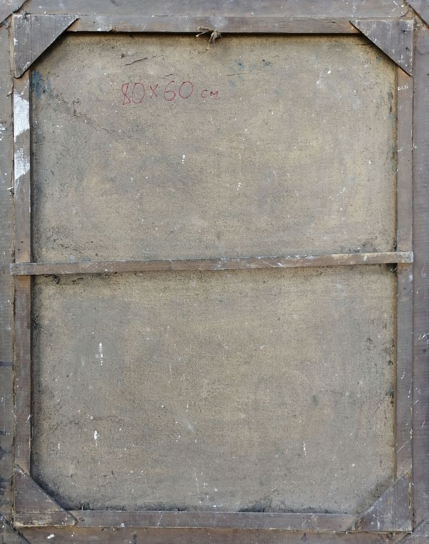 Oil painting Church landscape Unknown artist - 10