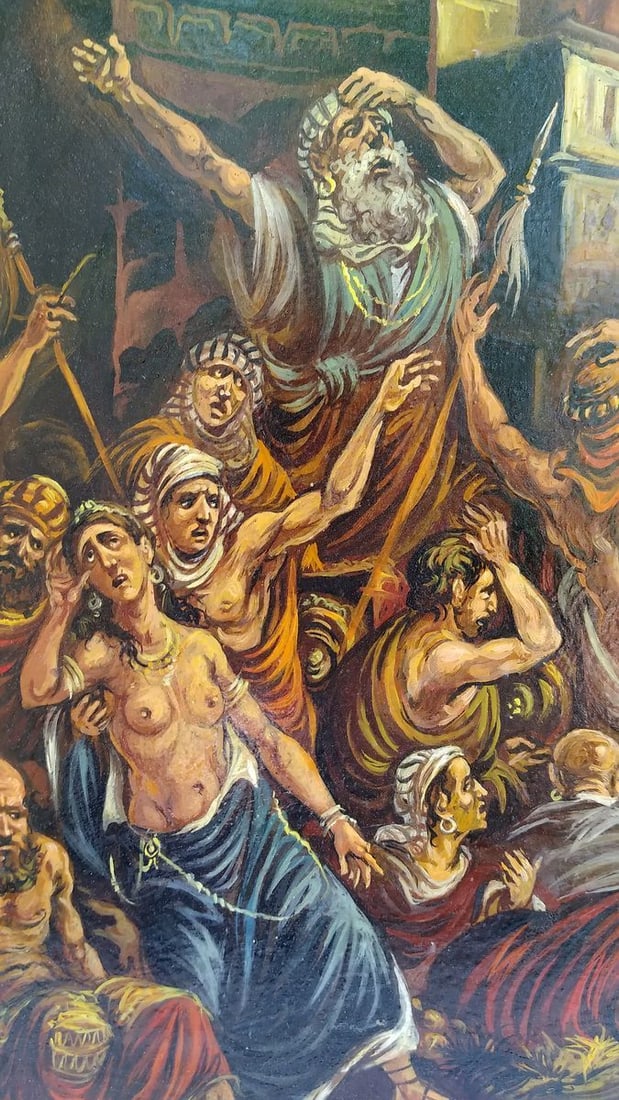 Oil painting Moses among the Egyptians Alexander Arkadievich Litvinov - 2