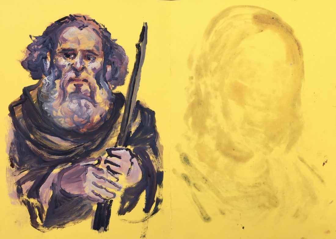 Watercolor painting Enlightener Alexander Arkadievich Litvinov - 4