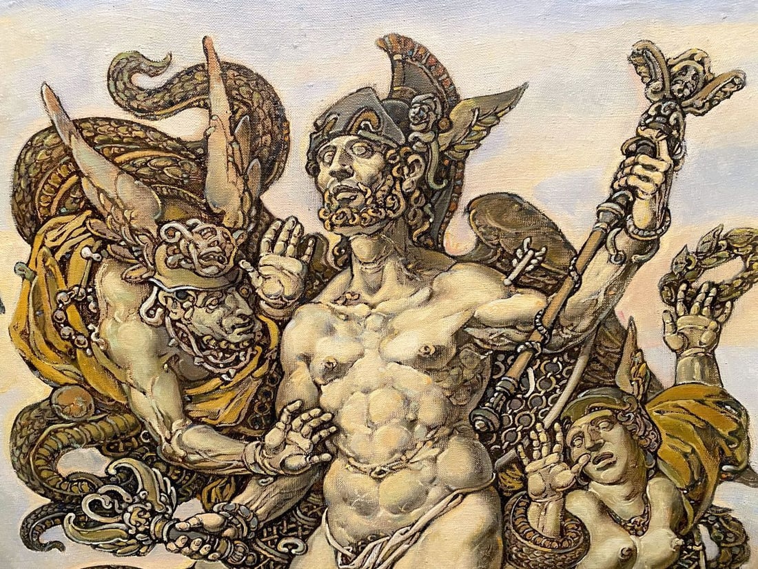 Oil painting Apotheosis of Homer Litvinov Oleg Arkad'yevich - 2