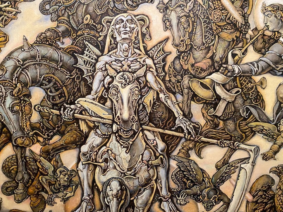 Oil painting John's vision. Theologian Litvinov Oleg Arkad'yevich - 13