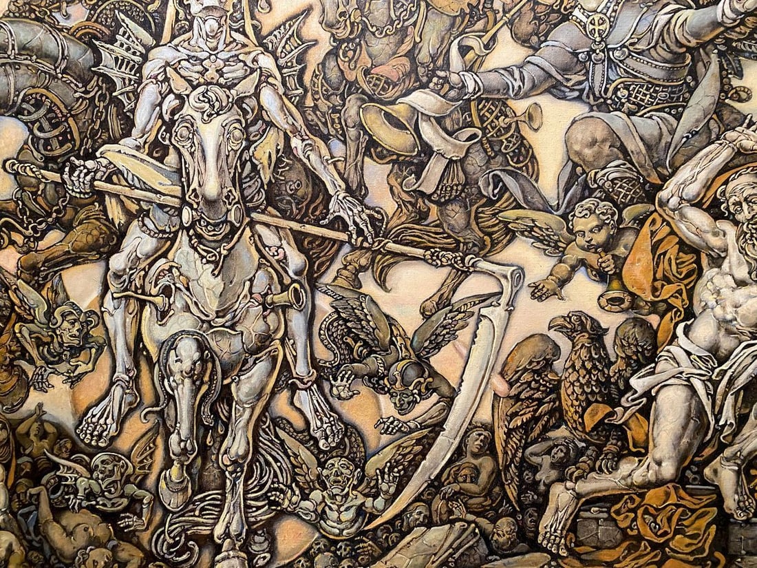 Oil painting John's vision. Theologian Litvinov Oleg Arkad'yevich - 5