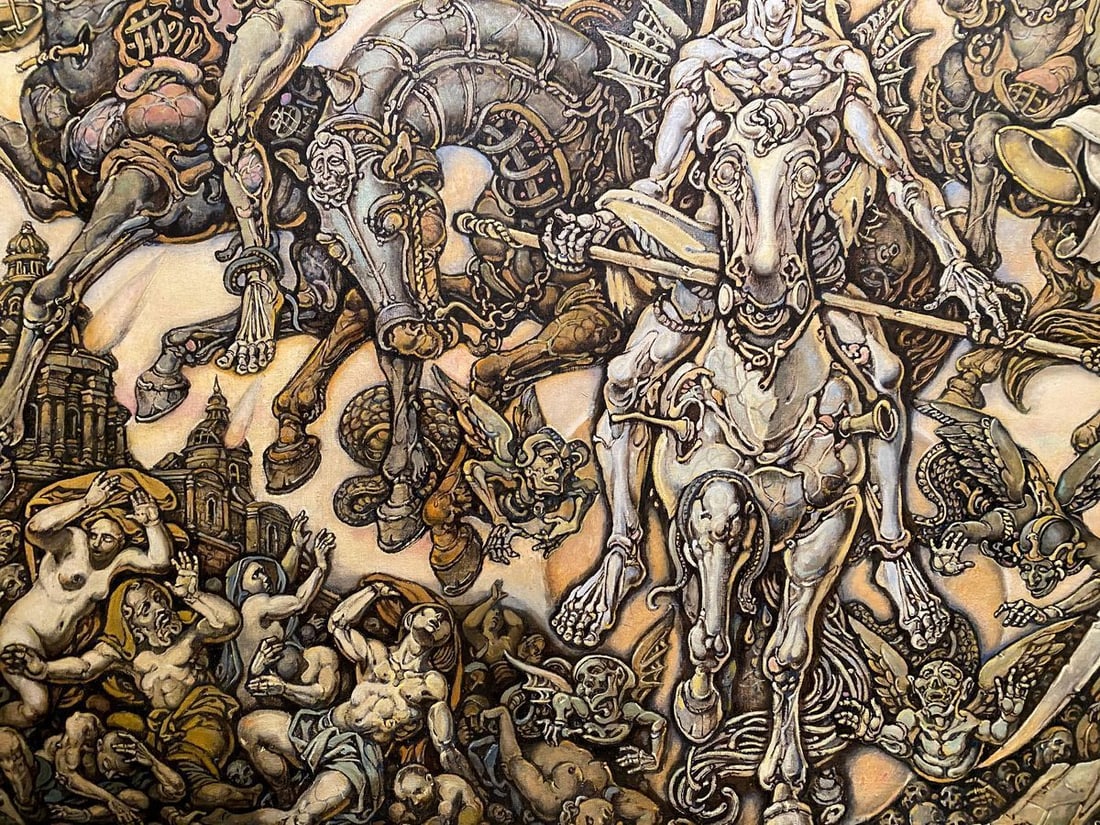 Oil painting John's vision. Theologian Litvinov Oleg Arkad'yevich - 8