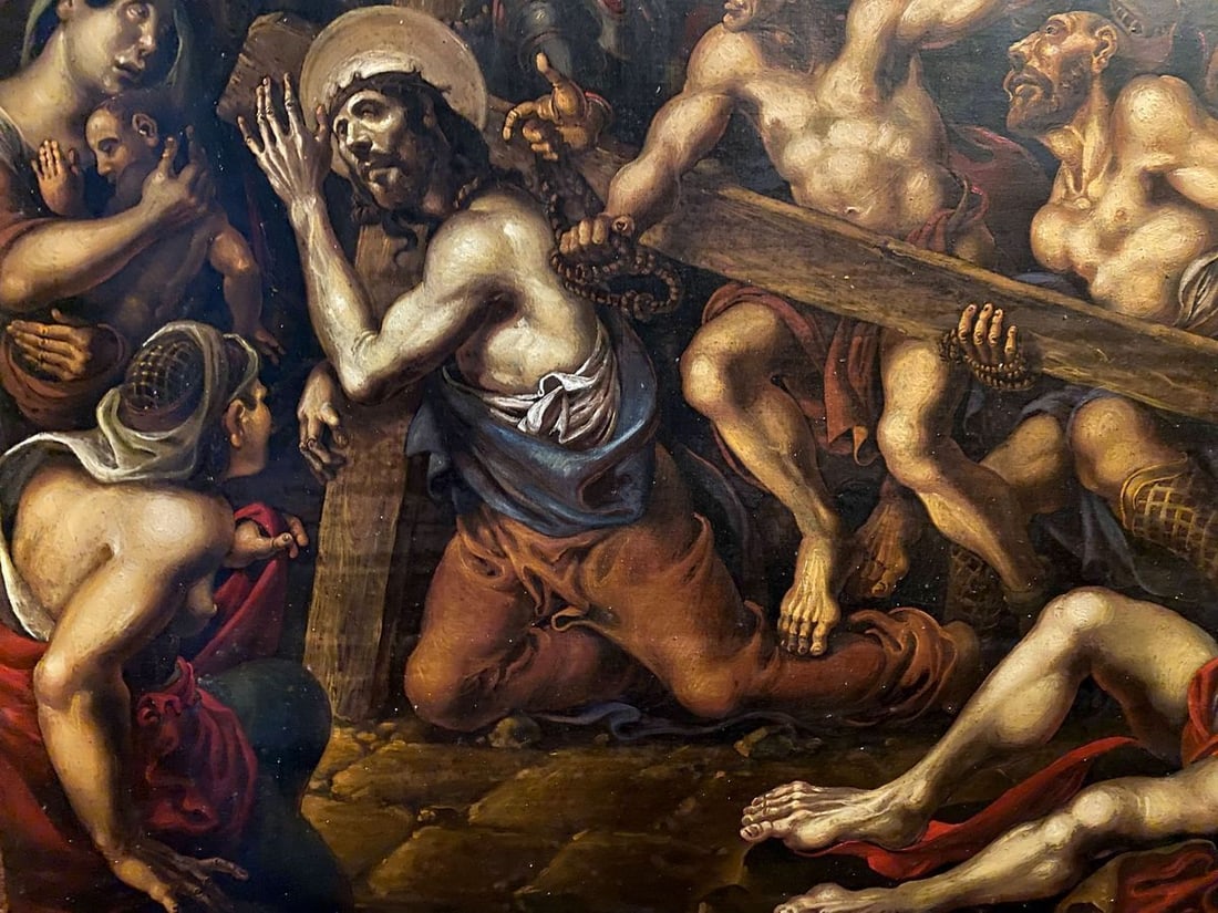 Oil painting Carrying the cross Litvinov Oleg Arkad'yevich - 4