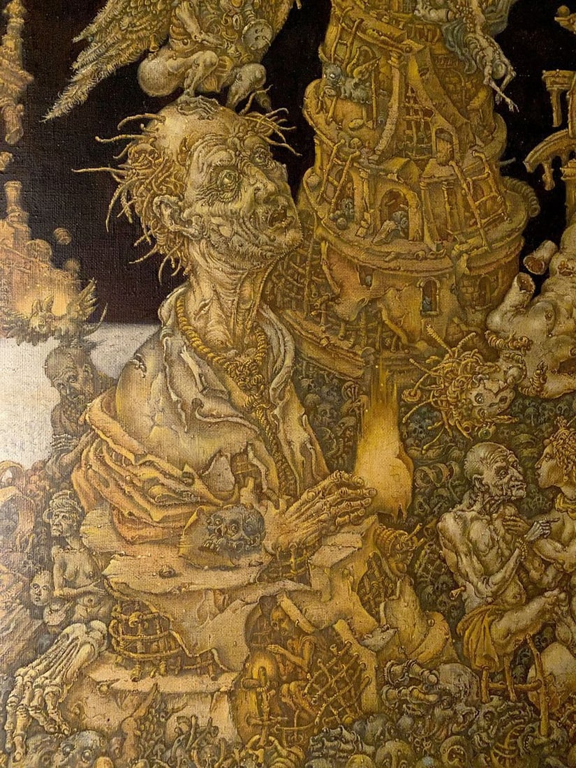 Oil painting 20th century apocalypse. Saint John Litvinov Oleg Arkad'yevich - 4