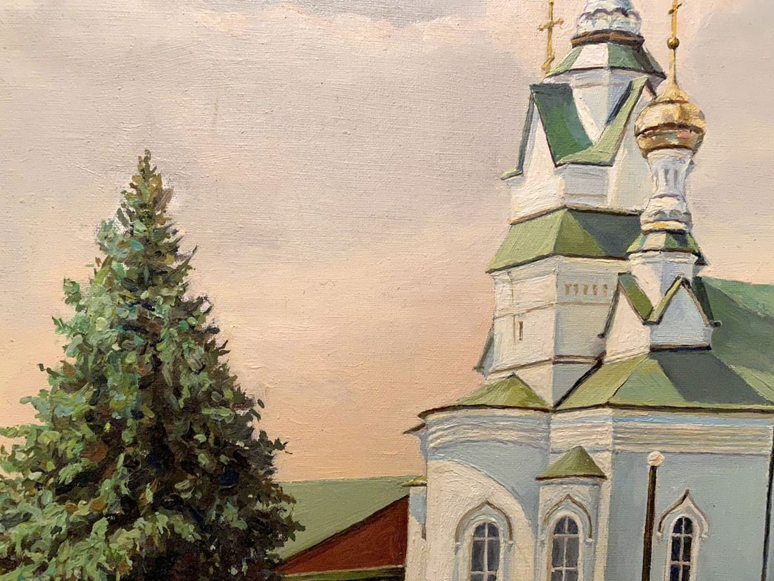 Oil painting Fraternal church Litvinov Arkady Petrovich - 5