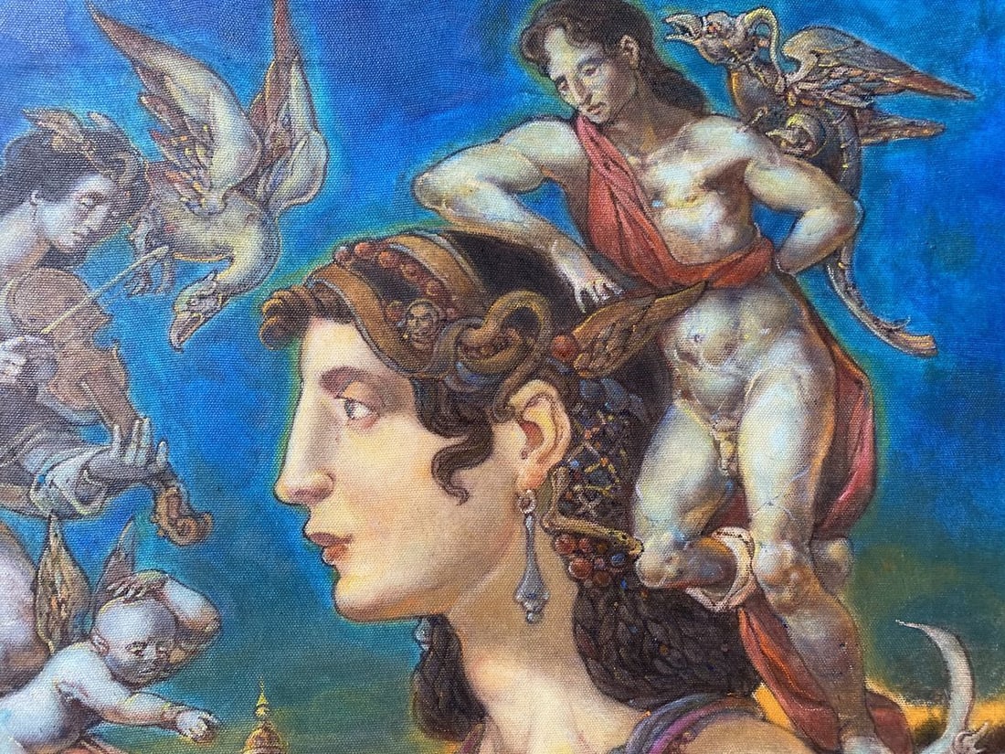 Oil painting Covid in Rome Litvinov Oleg Arkad'yevich - 6