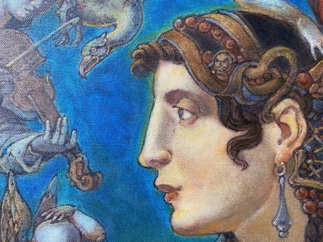 Oil painting Covid in Rome Litvinov Oleg Arkad'yevich - 8