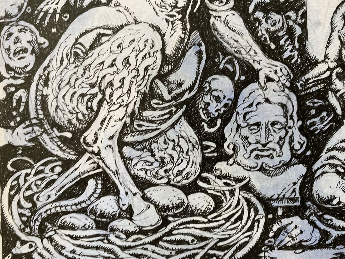 Watercolor, mascara, painting Series of paintings "King Oedipus" Litvinov Oleg Arkad'yevich - 9