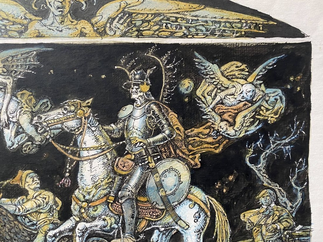 Watercolor, pencil, mascara, painting Polonia Litvinov Oleg Arkad'yevich - 4