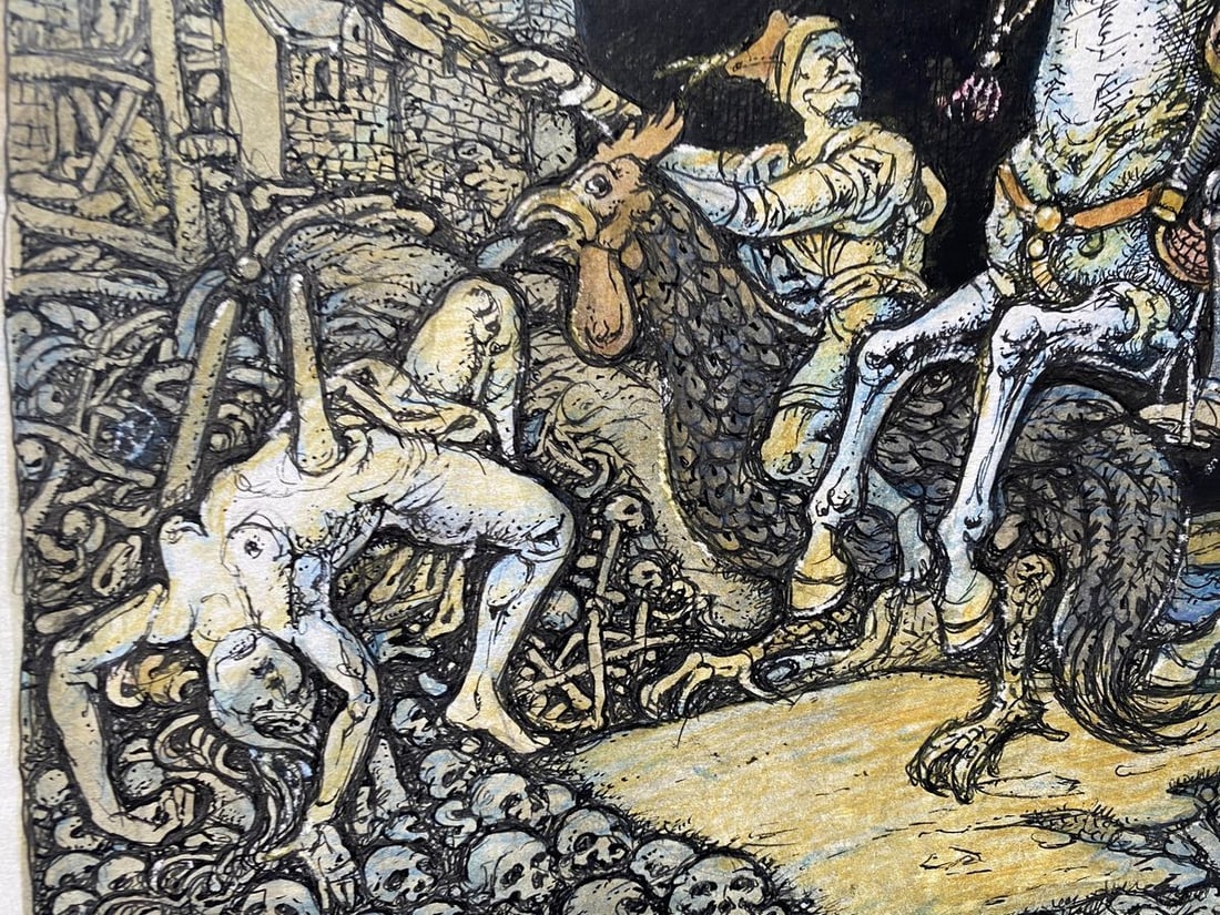 Watercolor, pencil, mascara, painting Polonia Litvinov Oleg Arkad'yevich - 8