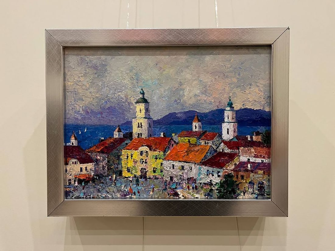 Oil painting Overlooking the main street Serhiy Rybak - 2