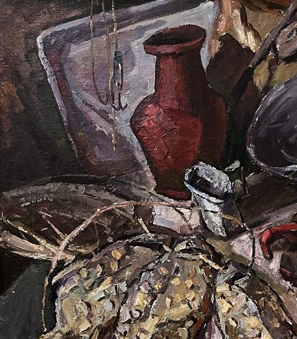Oil painting Still life with dried fish Oleksandr Andreev - 5