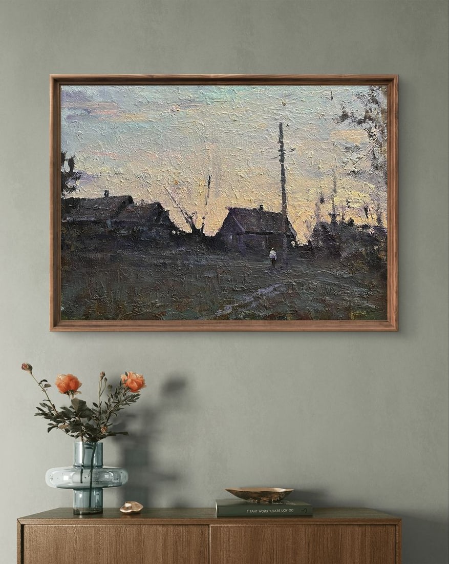 Oil painting Autumn in the village Volodymyr Pashchenko - 2