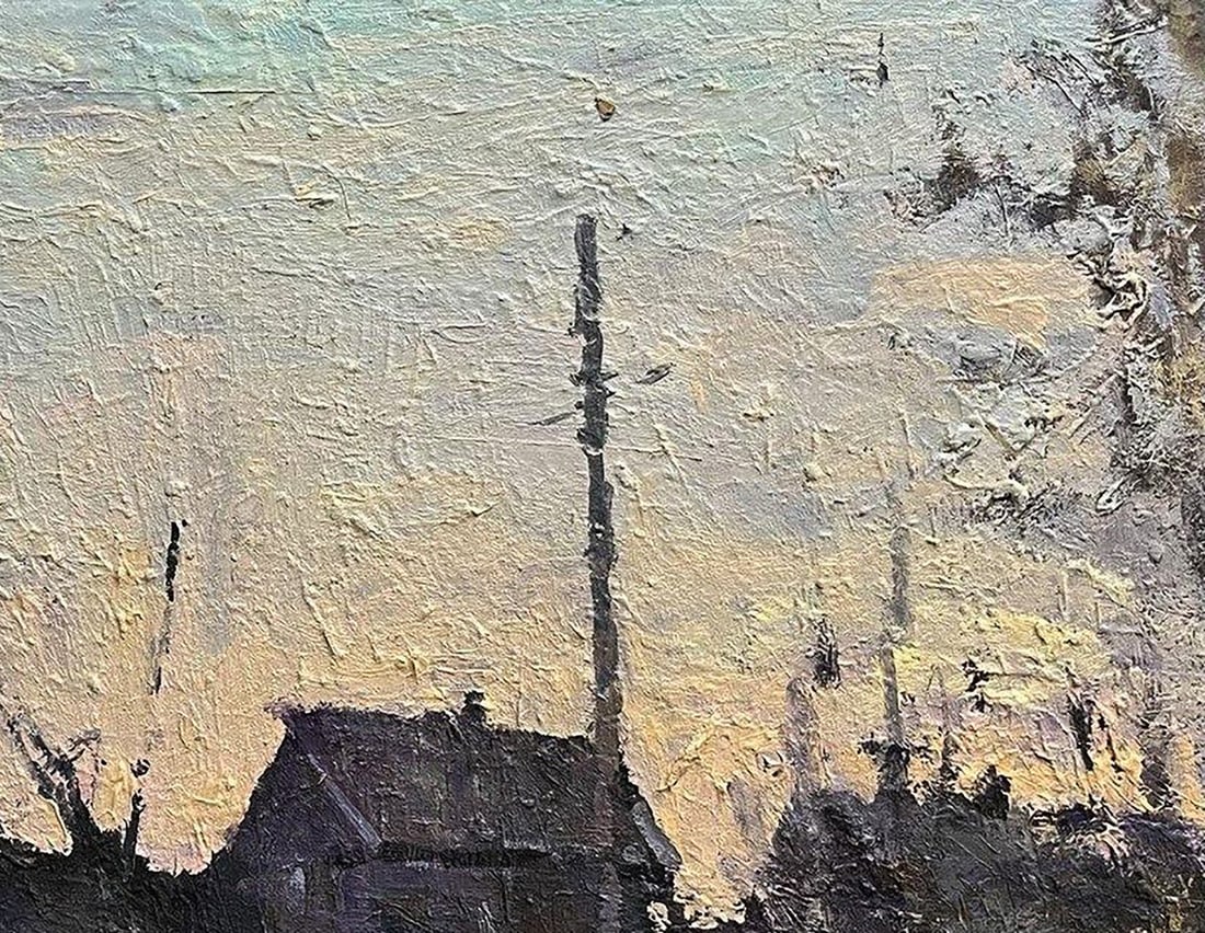 Oil painting Autumn in the village Volodymyr Pashchenko - 5