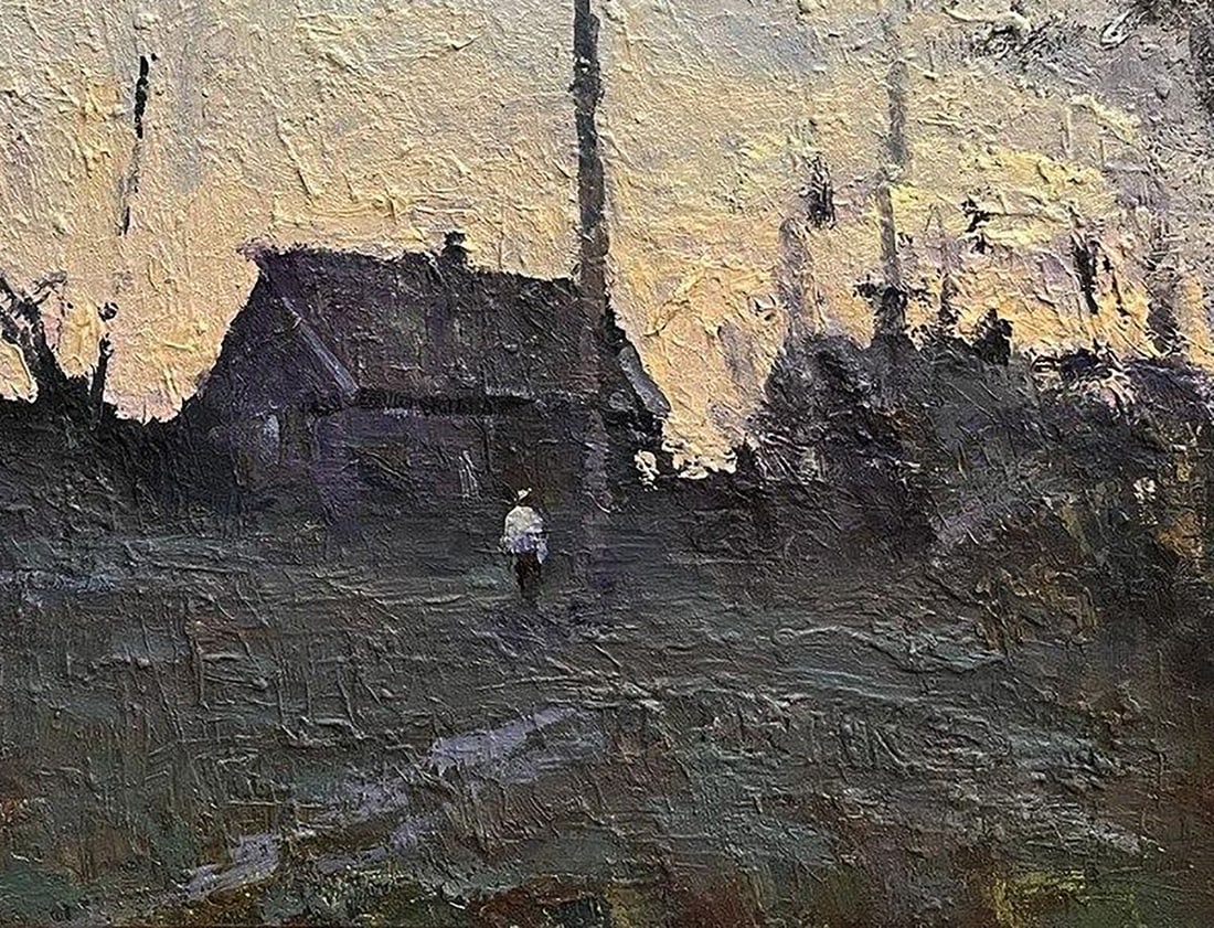 Oil painting Autumn in the village Volodymyr Pashchenko - 7