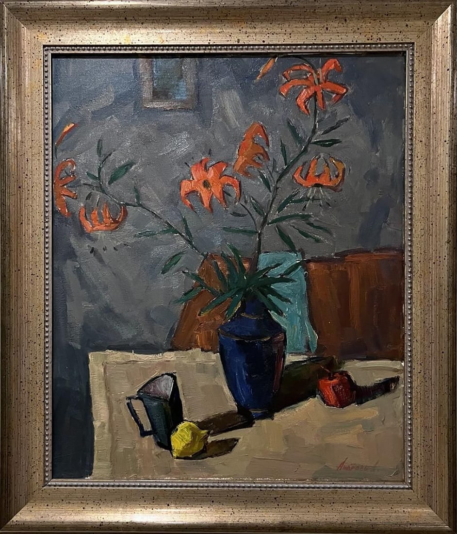 Oil painting Lilies Oleksandr Andreev - 2