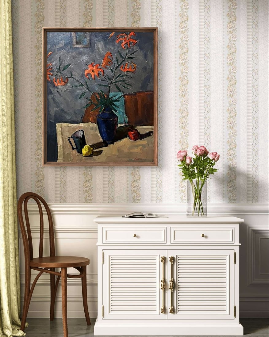 Oil painting Lilies Oleksandr Andreev - 3