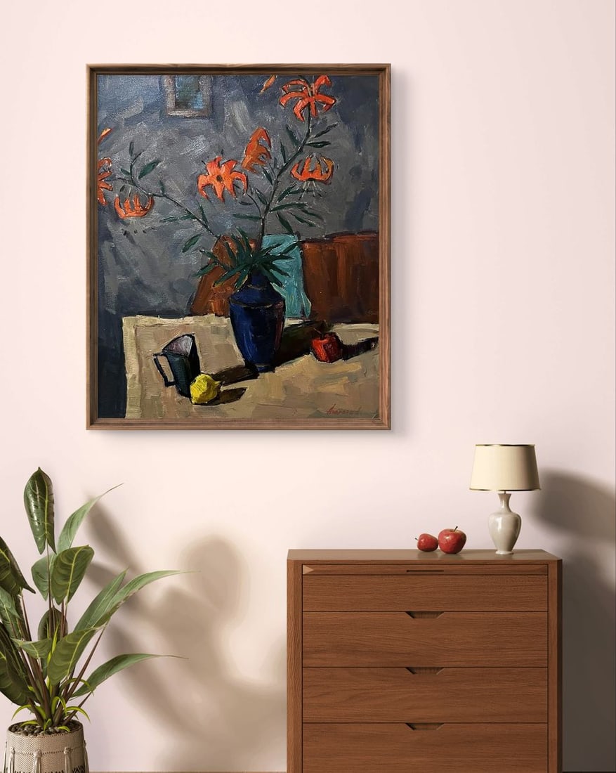 Oil painting Lilies Oleksandr Andreev - 4