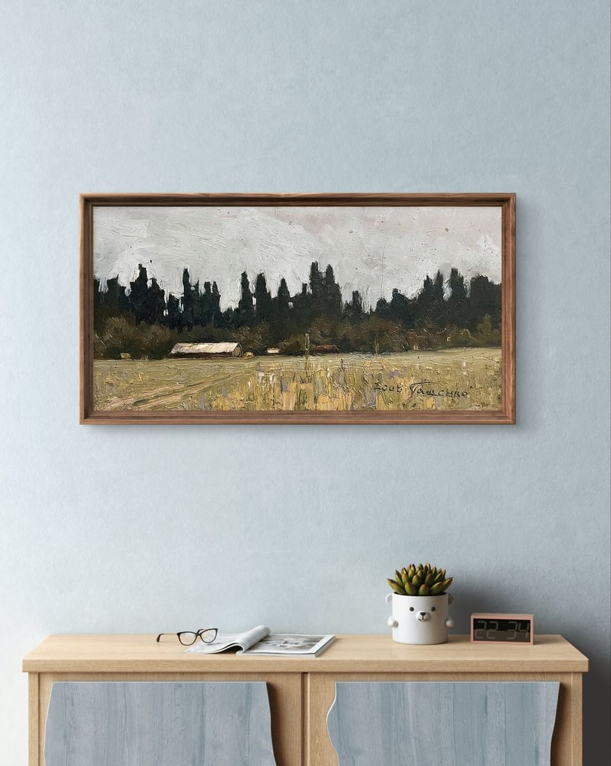 Oil painting House by the forest Volodymyr Pashchenko - 2