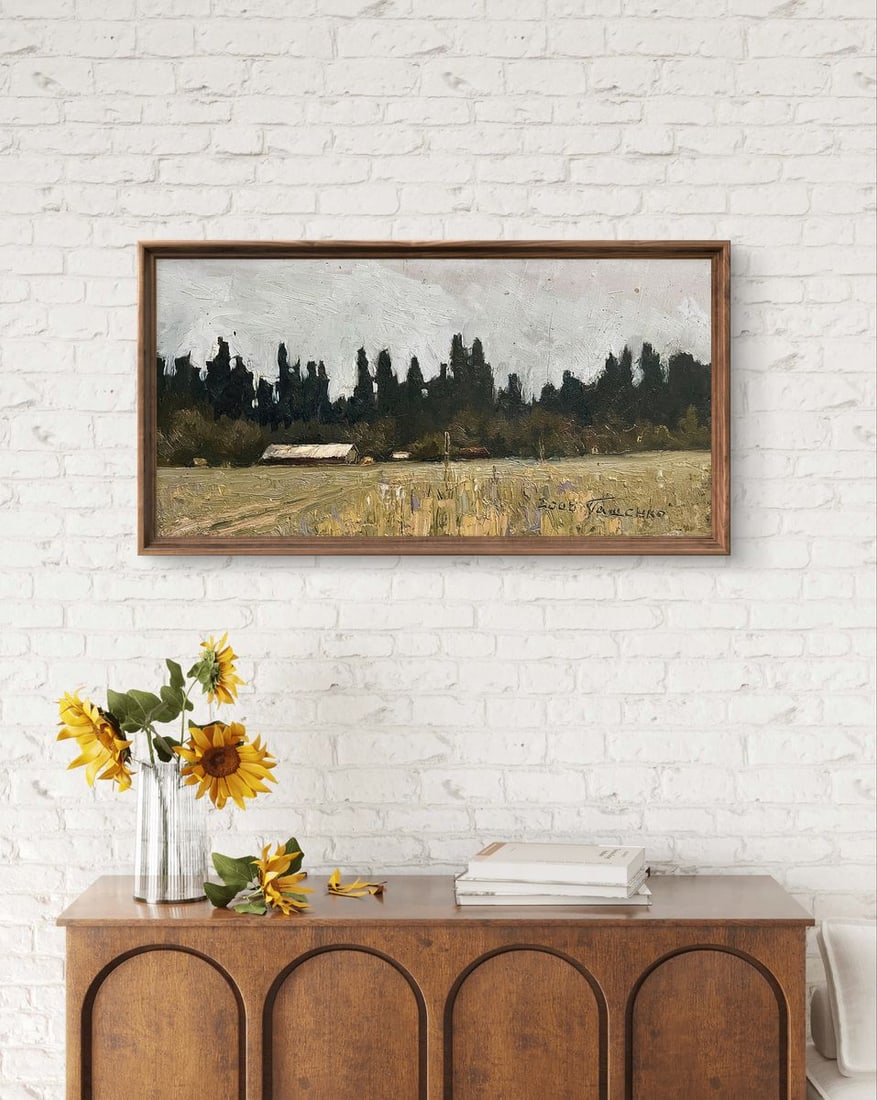 Oil painting House by the forest Volodymyr Pashchenko - 3