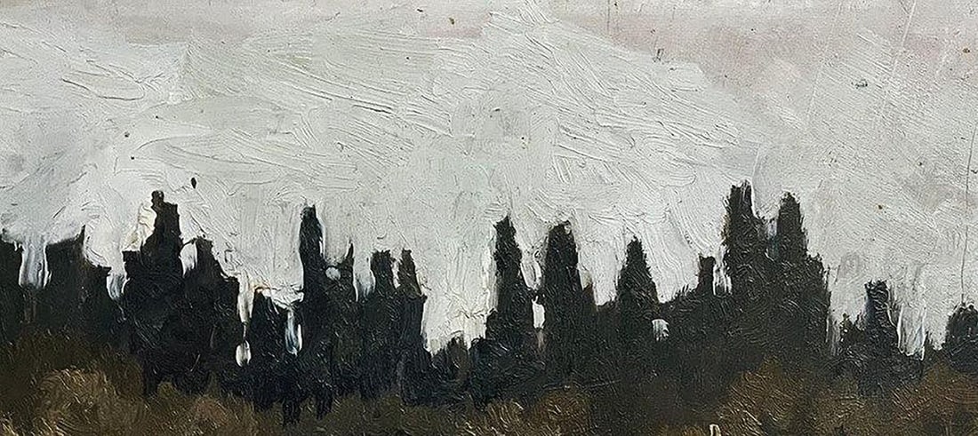 Oil painting House by the forest Volodymyr Pashchenko - 4