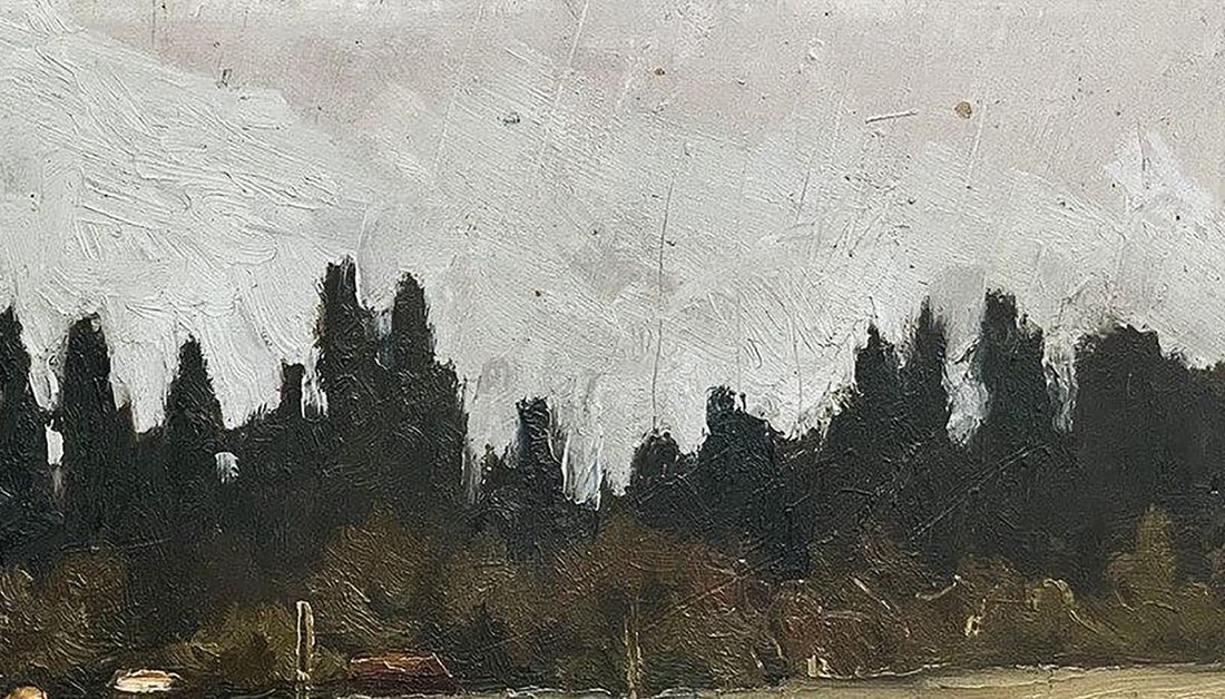 Oil painting House by the forest Volodymyr Pashchenko - 5