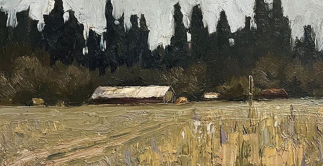 Oil painting House by the forest Volodymyr Pashchenko - 6