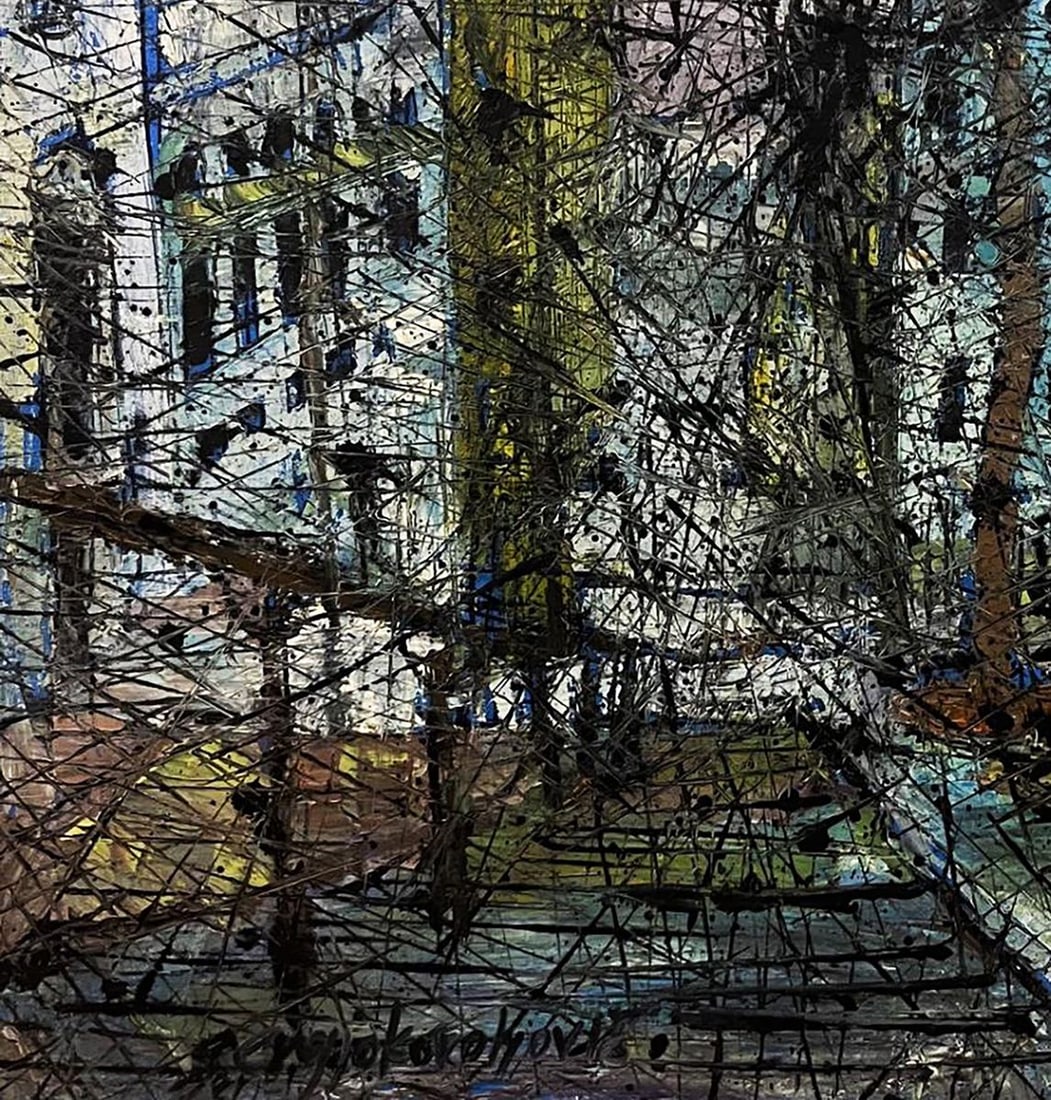 Oil painting Descending from the stairs Serhiy Kovalev - 6